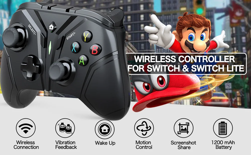 Wireless Gamepad For Nintendo Switch Pro/Steam supports USB Dongle connection suitable compatible Android/lOS/PC/PS3 joystick