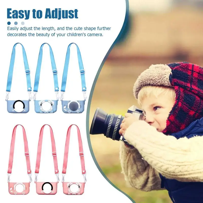 Kids Camera Silicone Protective Cover Children Camera Silicone Shell Cute Cartoon Toys Child Outdoor Photography