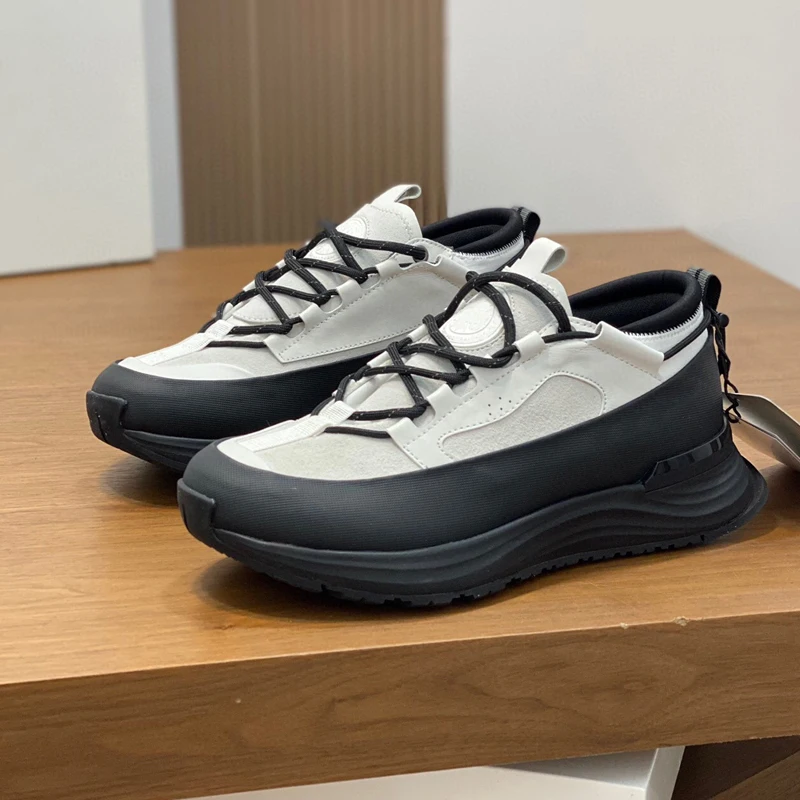 

Low-top Waterproof Polyurethane-coated Buffed Leather and Suede Sneakers Luxury Designer Men's Glacier Trail Platform Shoes