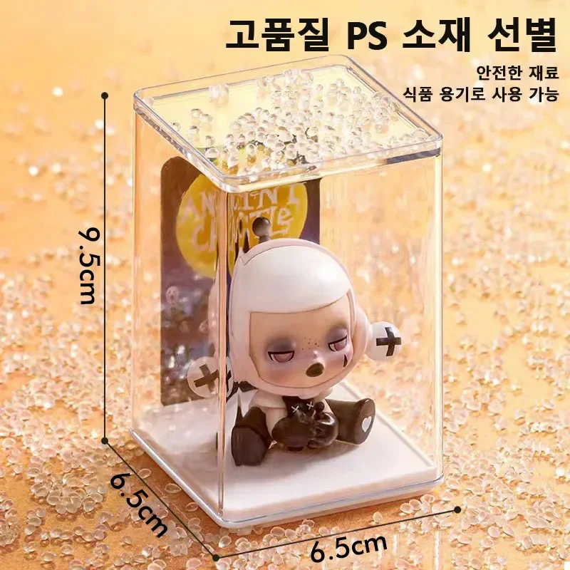 블라인드 박스 정리함 보관함, 핑거 쇼케이스, 애니메이션 디스플레이 피규어 투명, 6 개