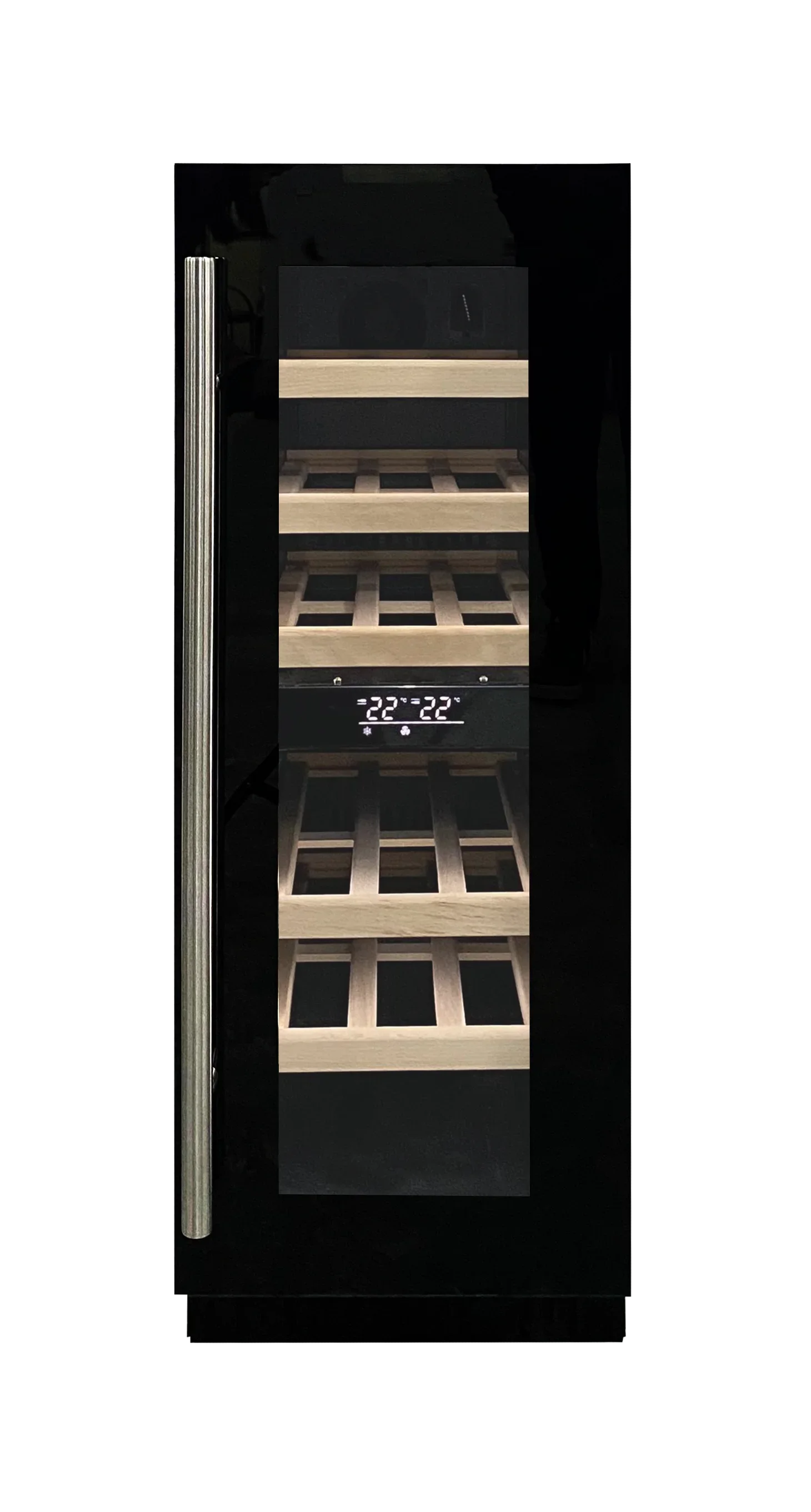 Commercial Mini Bar Bottle Refrigerator Cooler Built-in Led Light Small Freestanding Wine Cabinet Chiller