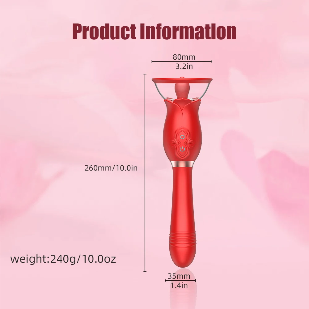 Rose Sucking Vibrator for Women G Spot Clitoris Stimulator Thrusting Vagina Nipple Sucker Vibrating Goods Sex Toys for Adults S3bf9933586c04af9a2abc09ba977ce77l