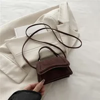 Mode Mini sac à bandoulière pour femmes de haute qualité sac à bandoulière pour femmes couleur unie Simple sac à main décontracté automne hiver nouveau 1
