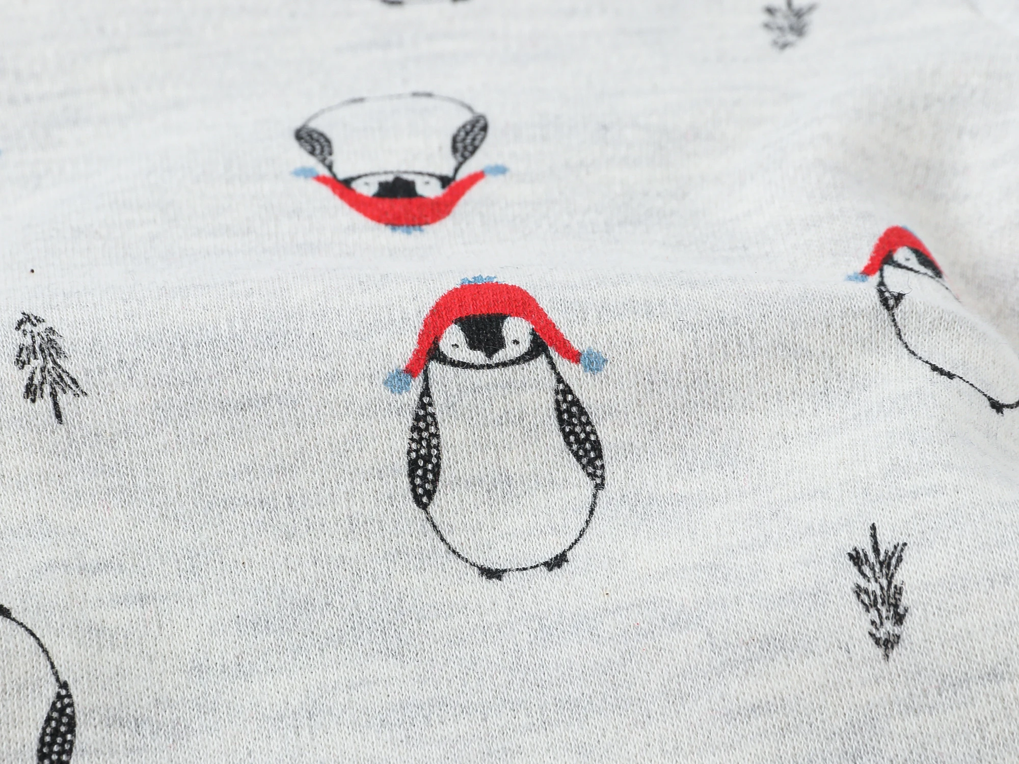 2024  남아 옷, 시원한 펭귄 디자인, 100% 코튼, 전신 소매 바디 수트, 0-12M  코스튬