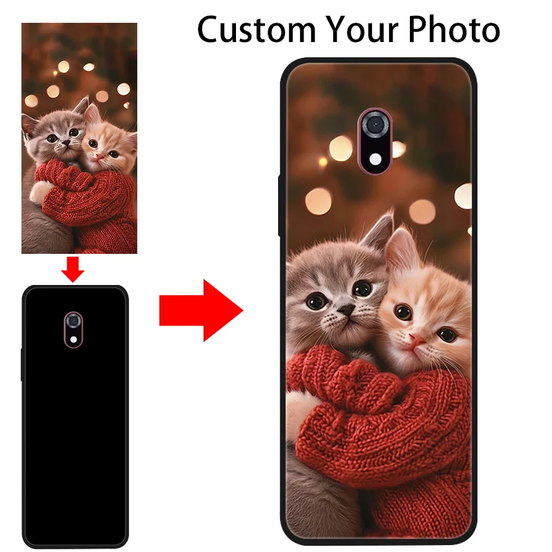Personalized Matte Soft Silicone Phone Case with DIY Photo Design and TPU Bumper