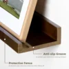 Wood Shelves Living Room Wall Floating Shelves Display Rack Closet&Bathroom Organizer Decoration Wall Shelf For Book /Plants 4