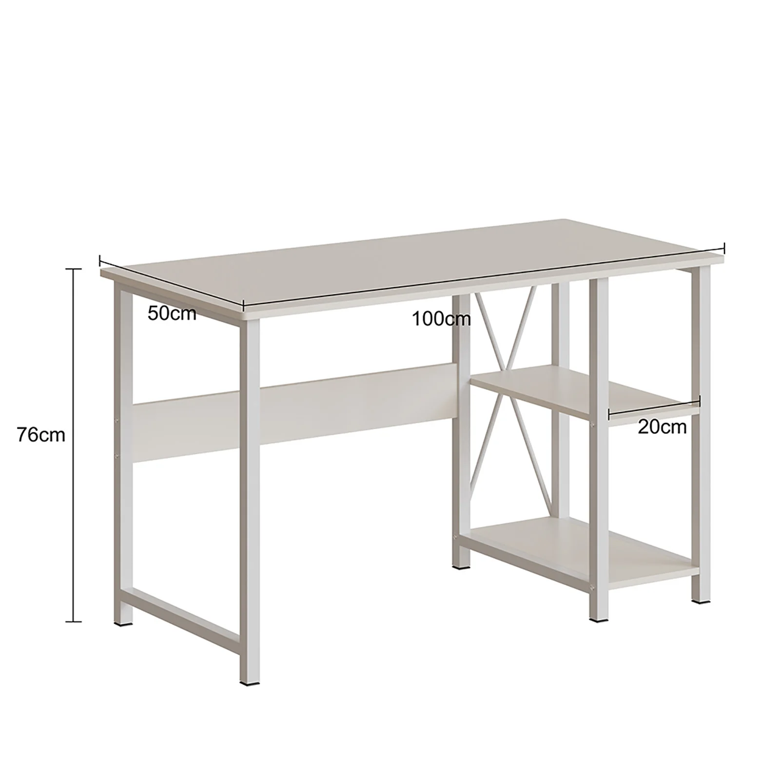 AnneFish مساحة تخزين كبيرة مكتب المنزل دراسة طاولة...