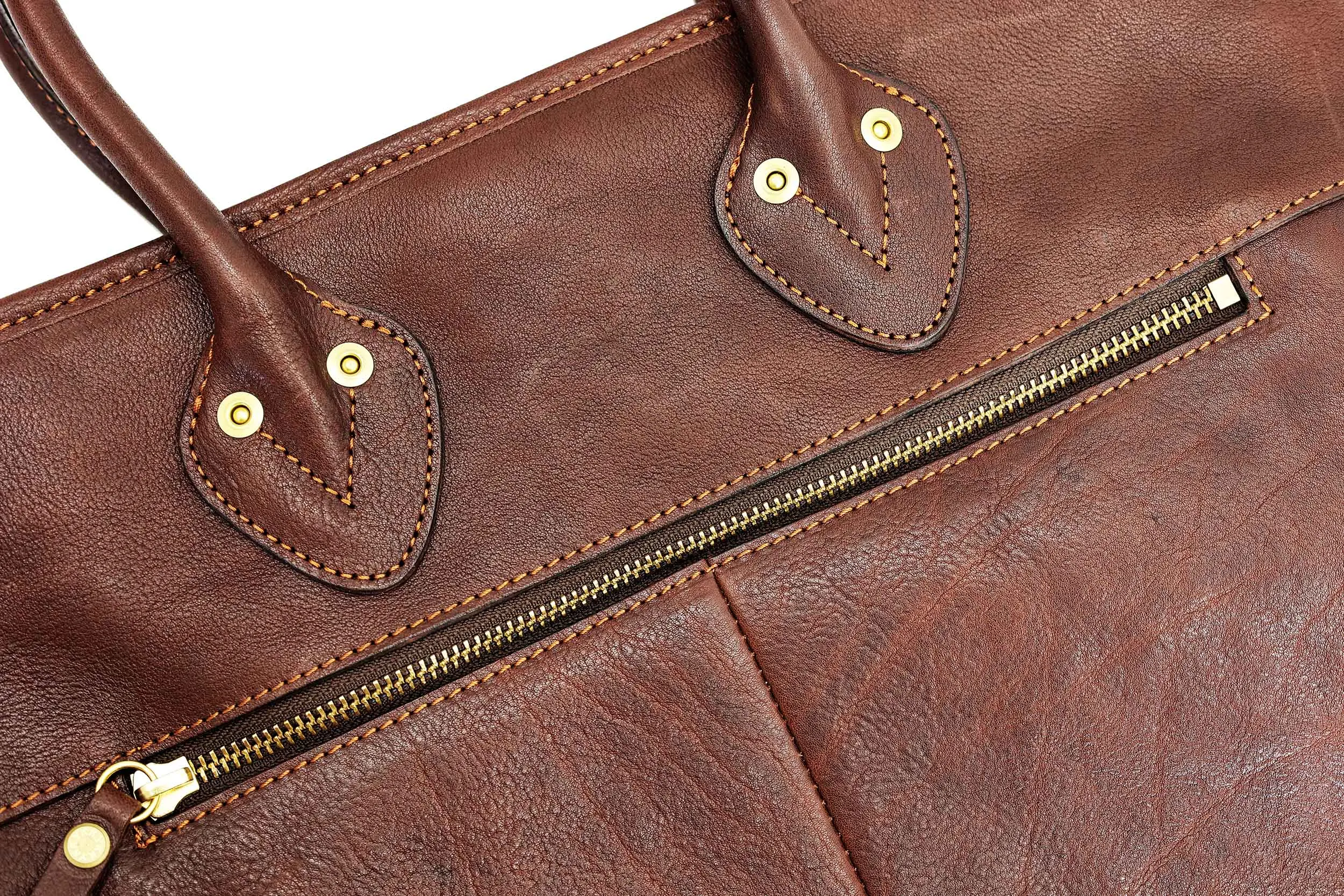 PNDME Business Casual hochwertige echtes Leder Herren Damen Aktentasche Designer handgefertigte Luxus Rindsleder Datei Laptop Handtasche – Detail 6