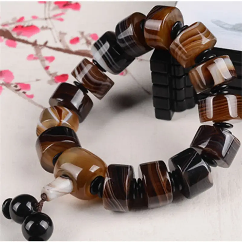 

Frosted Sardonyx Agate Bracelet