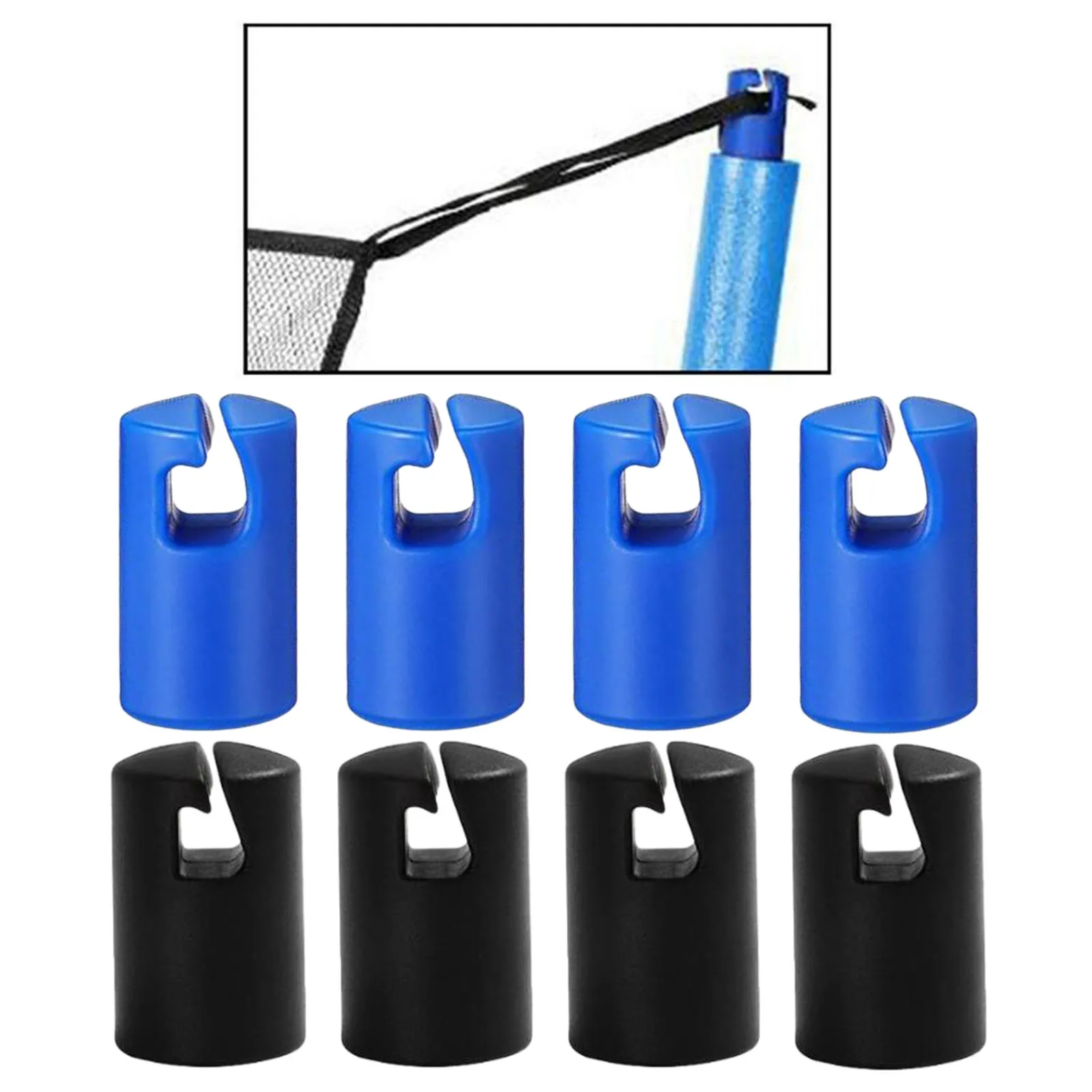 Trampoline Enclosure Pole Covers Trampoline Pole Flat Steel Sheet Top Protective Caps for 25mm 6/8/12Pcs trampoline protective cover trampoline end cap
