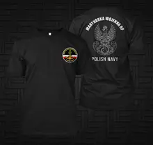 

Poland Polish Navy Marynarka Wojenna Armed Forces Military Custom Men t-shirt Short Casual 100% Cotton Shirts