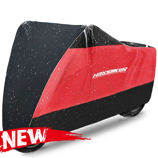 Motorcycle Cover For Motorcycle Funda Bike All Season Waterproof Dustproof UV Protective Outdoor Indoor Moto Rain Cover S-XXXXL MCZ002 Red