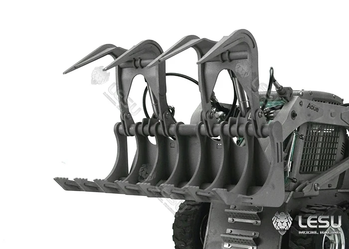 LESU 1/14 AOUE LT5 Hydraulischer Kompaktlader mit Metall-Hydraulikgreifer Modellspielzeug-Anbaugerät – Detail 10