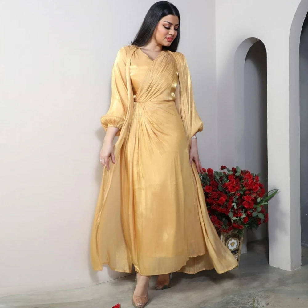 

2 Piece Sets Ramadan Open Abaya Dubai Turkey Kaftan Muslim For Women Kimono Modest Robe Femme Caftan Marocain Islam Clothing