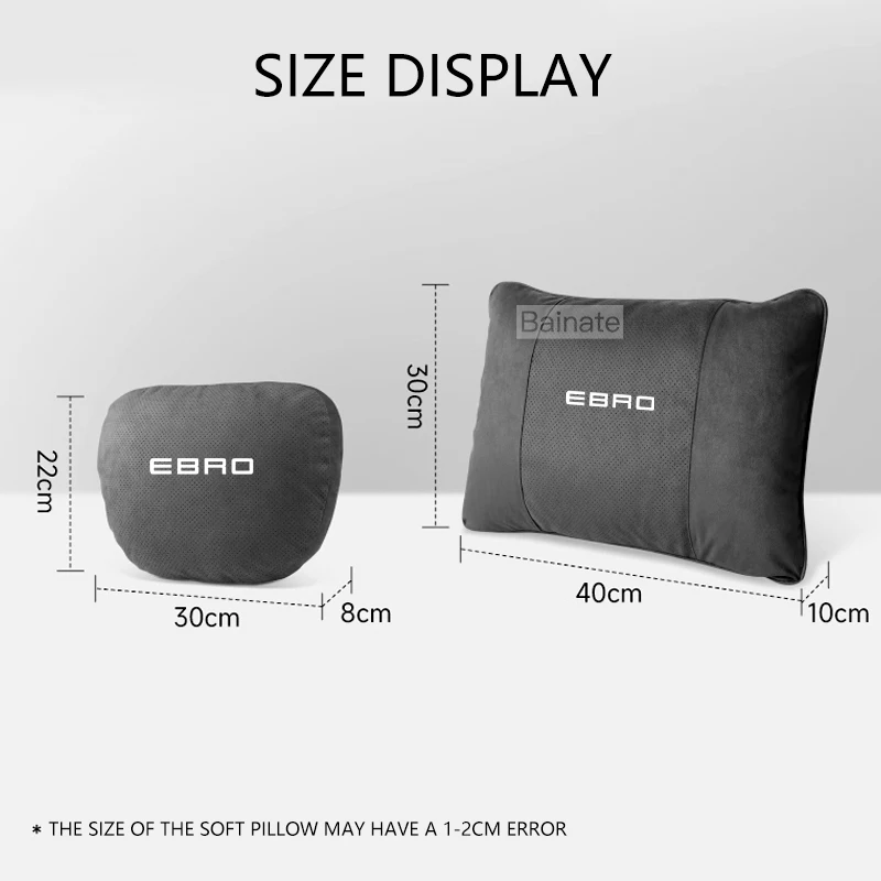 EBRO S400 EBRO S700 EBRO S800 2025 2026용, 자동차 헤드레스트 목 지지대 시트 요추 쿠션 소프트 목 베개 인테리어 액세서리