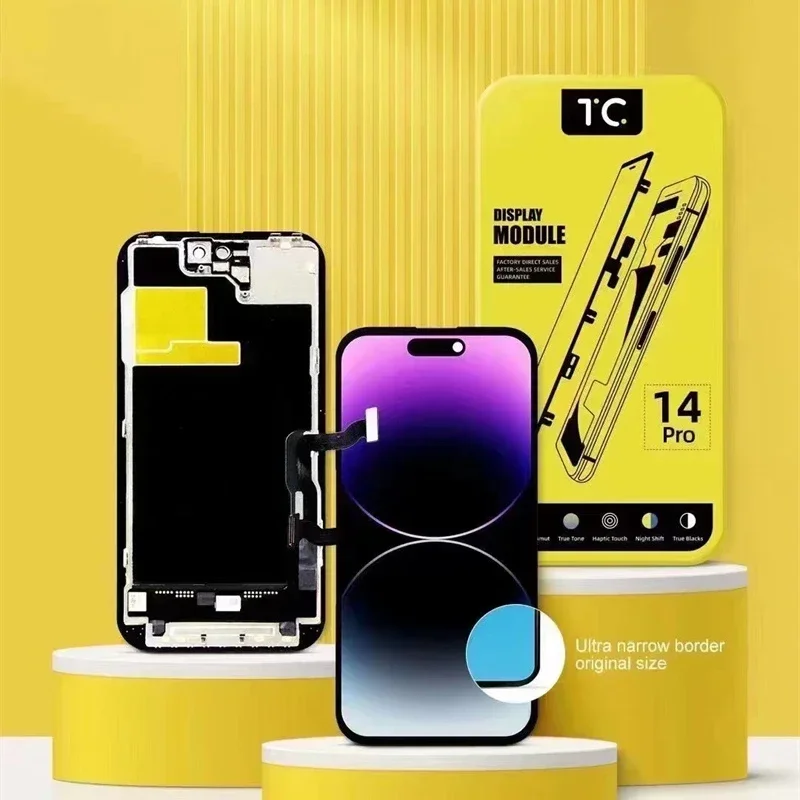 Écran TC pour iPhone 12 13 14 Pro Max X 15 Plus 15 Pro 15Promax LCD haute luminosité écran FHD résout un écran Pop-up Non authentique – Image 2