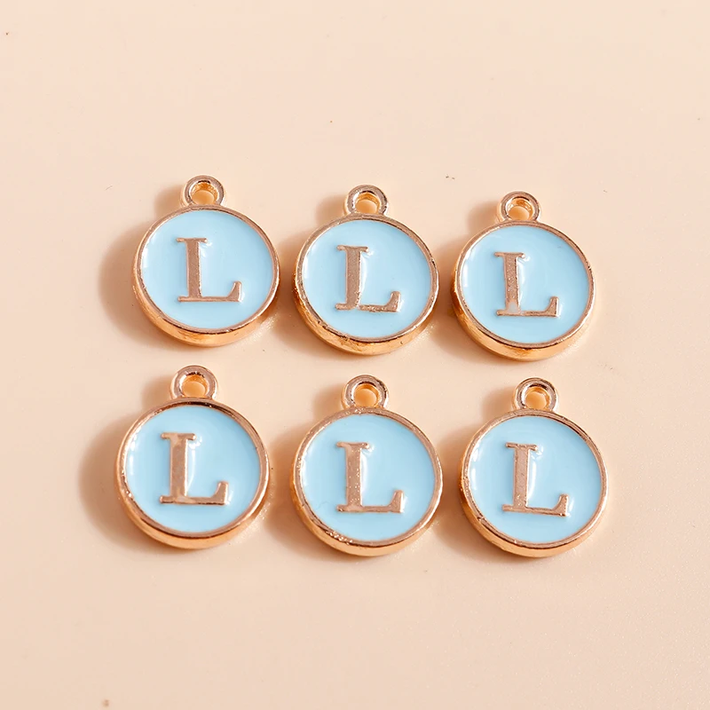10 Stück, 4 Farben, niedliches Mini-Alphabet, 26 Buchstaben, Charms-Anhänger für DIY-Namen, Schmuck, Halskette, Armband, Ohrringe, Geburtstagsgeschenke – Detail 19