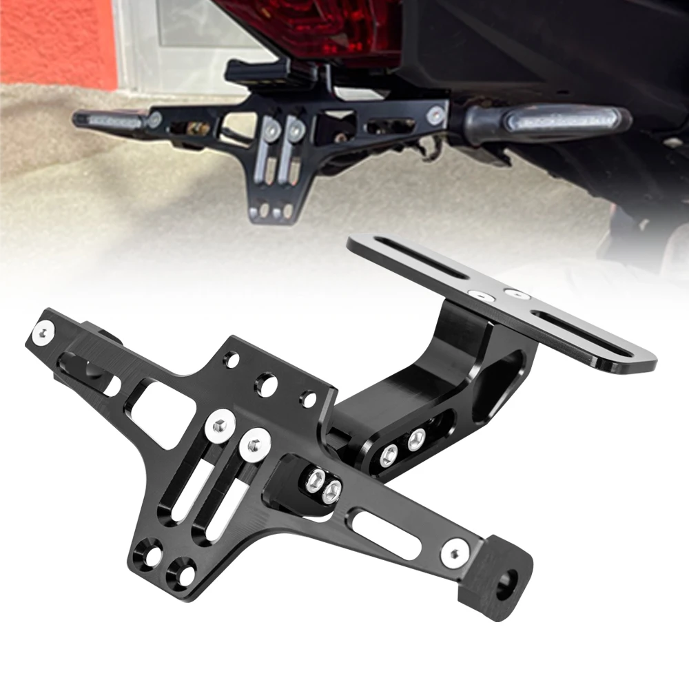 Motorcycle License Plate Holder License Plate Holder Motorcycle License Plate Adjustable Rear Tail Tidy For Yamaha XJ6 XJ6F XJ6N Kawasaki Z800 Z750 Duke 200