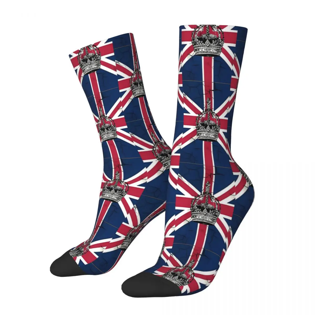 BritishUnionJackFlagJubileeVintageCrownSocksMaleMensWomen