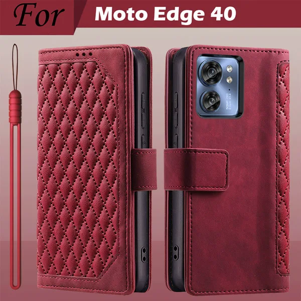Premium Flip Leather Wallet Case with Magnetic Closure and Card Holder