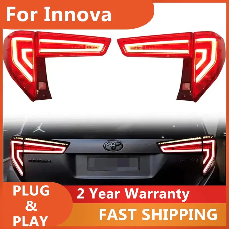 Accessori Auto Per Fanale Posteriore Toyota Innova 2016-2019 Innova Fanale Posteriore Drl + Freno + Indicatori Di Direzione + Retromarcia + Nebbia