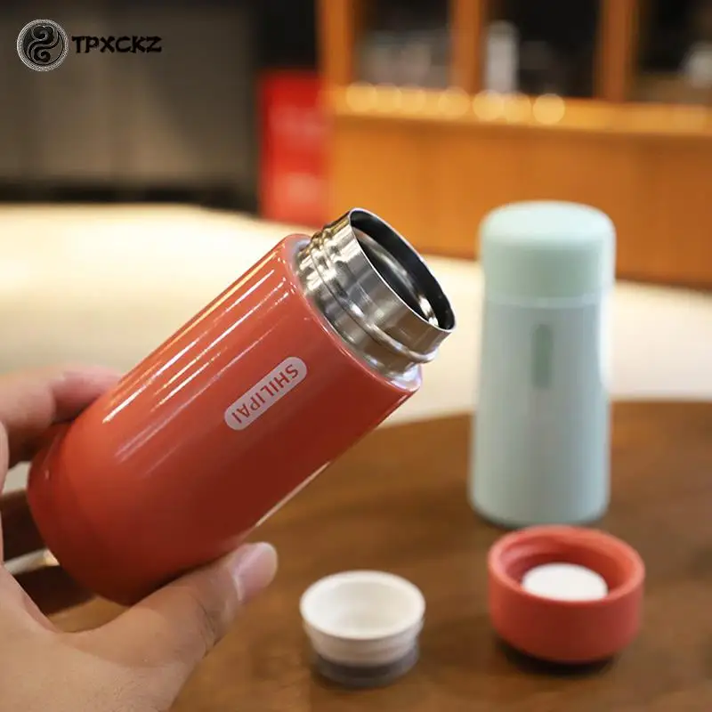 Water Bottle Thermal Mug Stainless Steel Thermos Bottle Thermal Water Bottle Stainless Steel Water Bottle Stainless Steel Cup Stainless Steel Thermos Cup Stainless Steel Thermal Container 150ml 304 Mini Cute Stainless Steel Thermos Cup Ultra Compact Portable Leak Proof Male and Female Student Fashion