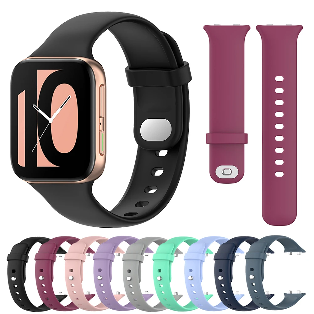 For OPPO Watch 41mm 46mm Silicone Watchband Strap for Oppo