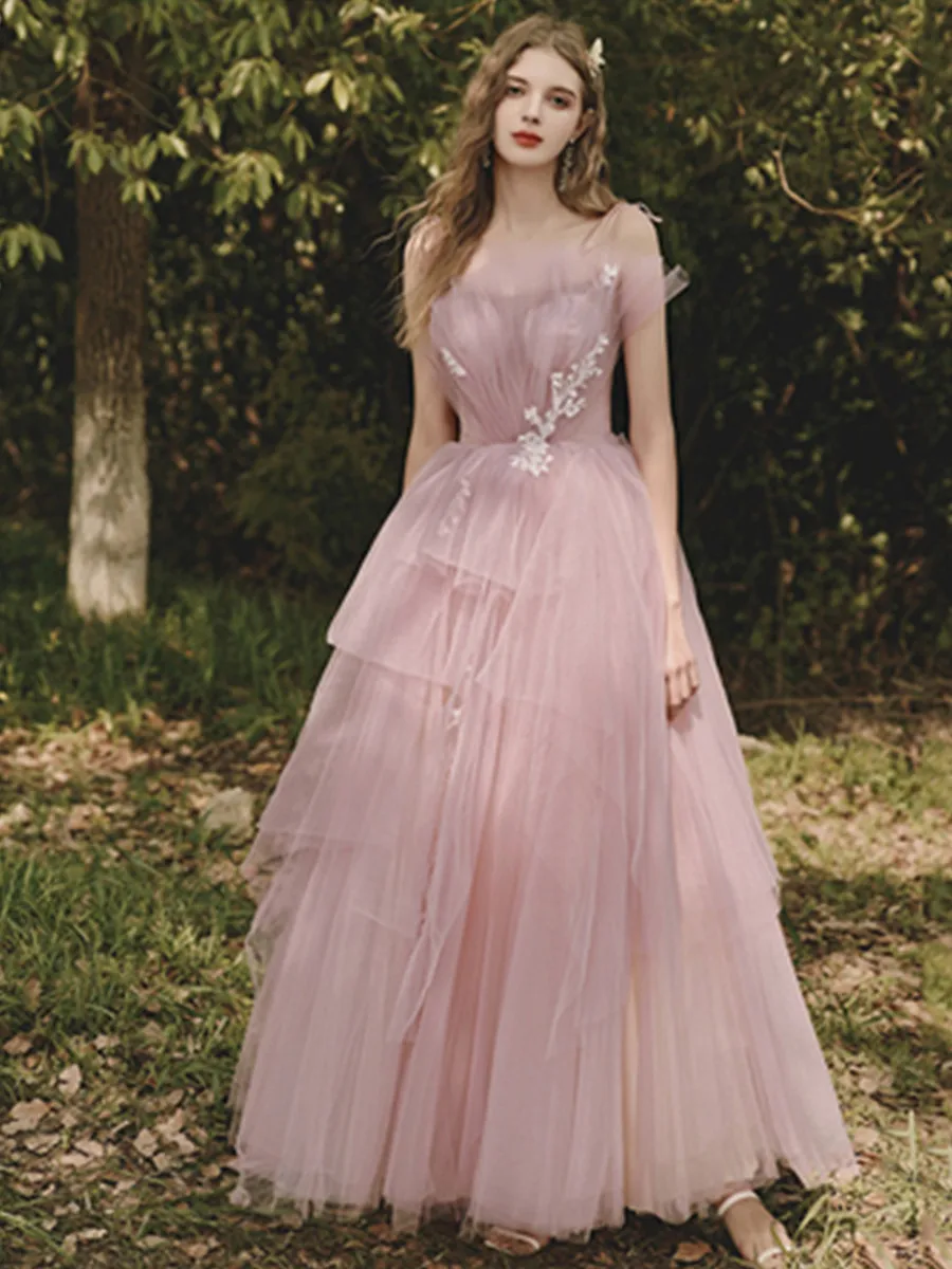 2024 New Elegant and Sweet Dress French Long Pink Girl Festival Dress Party Wedding Bridesmaid Dance Graduation Dress - AliExpress 200000345 2024 New Elegant and Sweet Dress French Long Pink Girl Festival Dress Party Wedding Bridesmaid Dance Graduation Dress - AliExpress 200000345