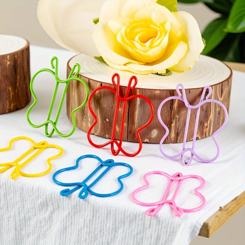 10/20개 멀티컬러 PET 플라스틱 바인더 클립 - 책, 게시판, 책갈피에 적합한 귀여운 색상별 사무용품