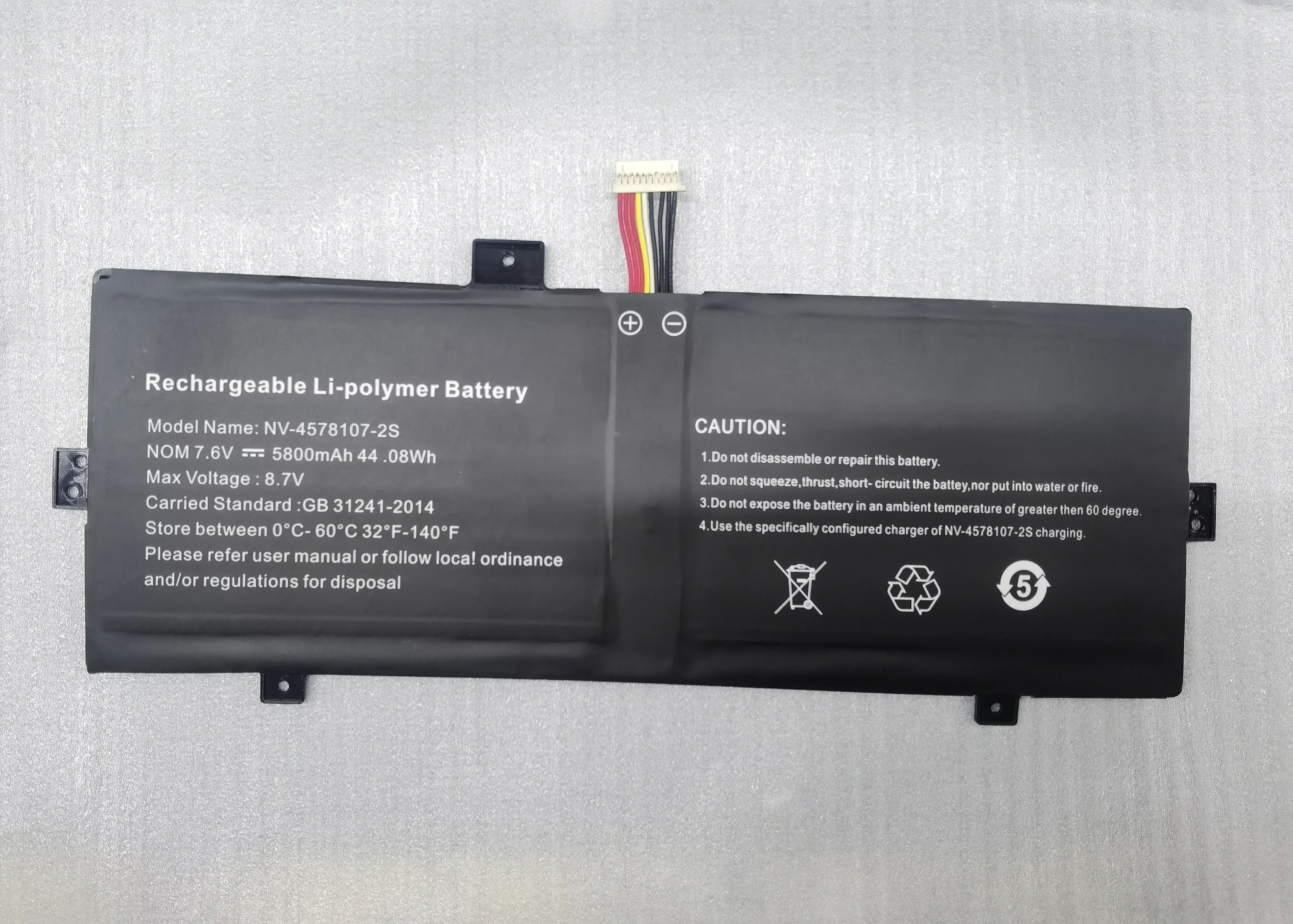 

Аккумулятор для ноутбука NV-4578107-2S/NV-3379107-2S 7,6 В/44,08 Втч/5800 мач для ноутбука Geobook 120 IOTA FLO/64 ГБ