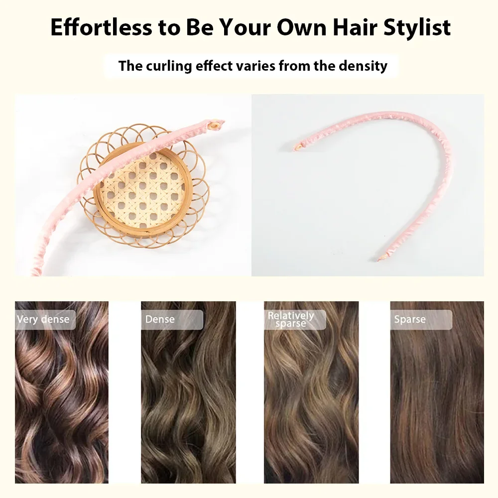 Hair Styling Tool Hair Curling Tools Heatless Curling Rod Headband Soft Hair Curlers No Heat Hair Rollers Lazy Curls Sleeping Overnight Flexi Rods