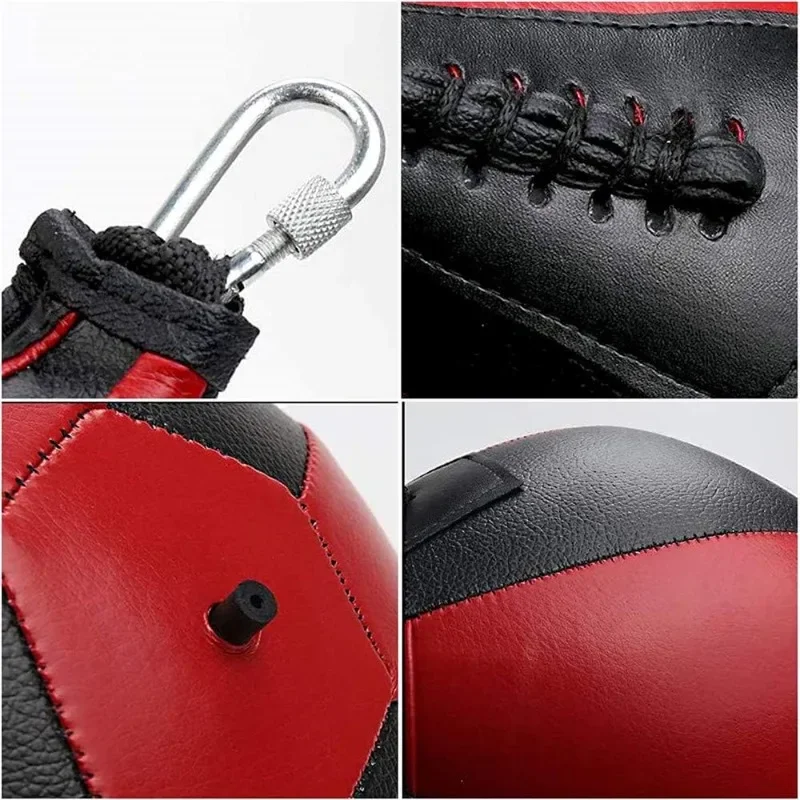 Boxing Speed Ball Pear Shape PU Speed Bag Boxing Punching Bag Swivel Speedball Exercise Fitness Training Ball