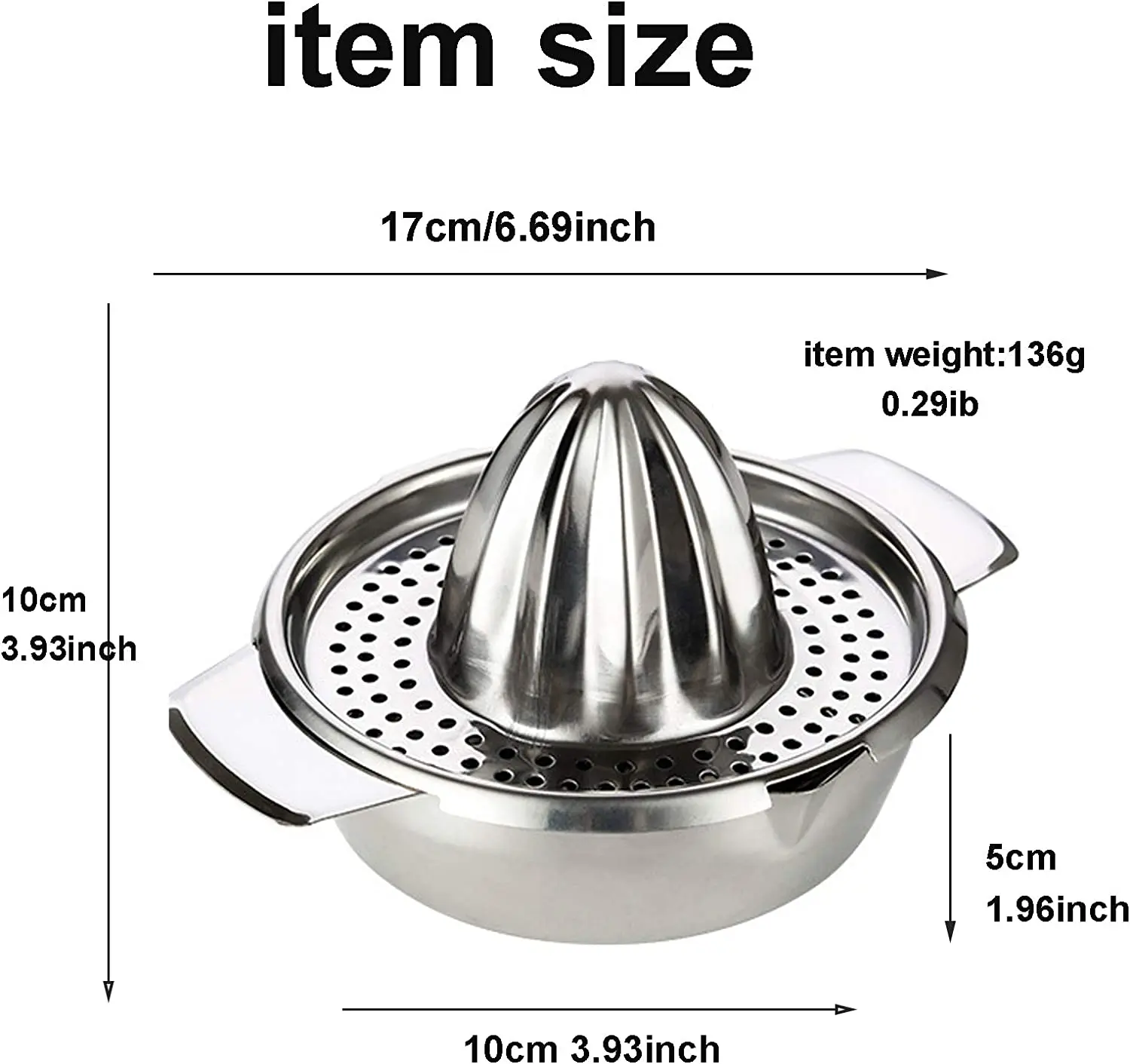 Stainless Steel Lemon Squeezer Manual Juicer For Orange Lemon Squeezer Reamers Fruit Vegetable Cup Kitchen Tool