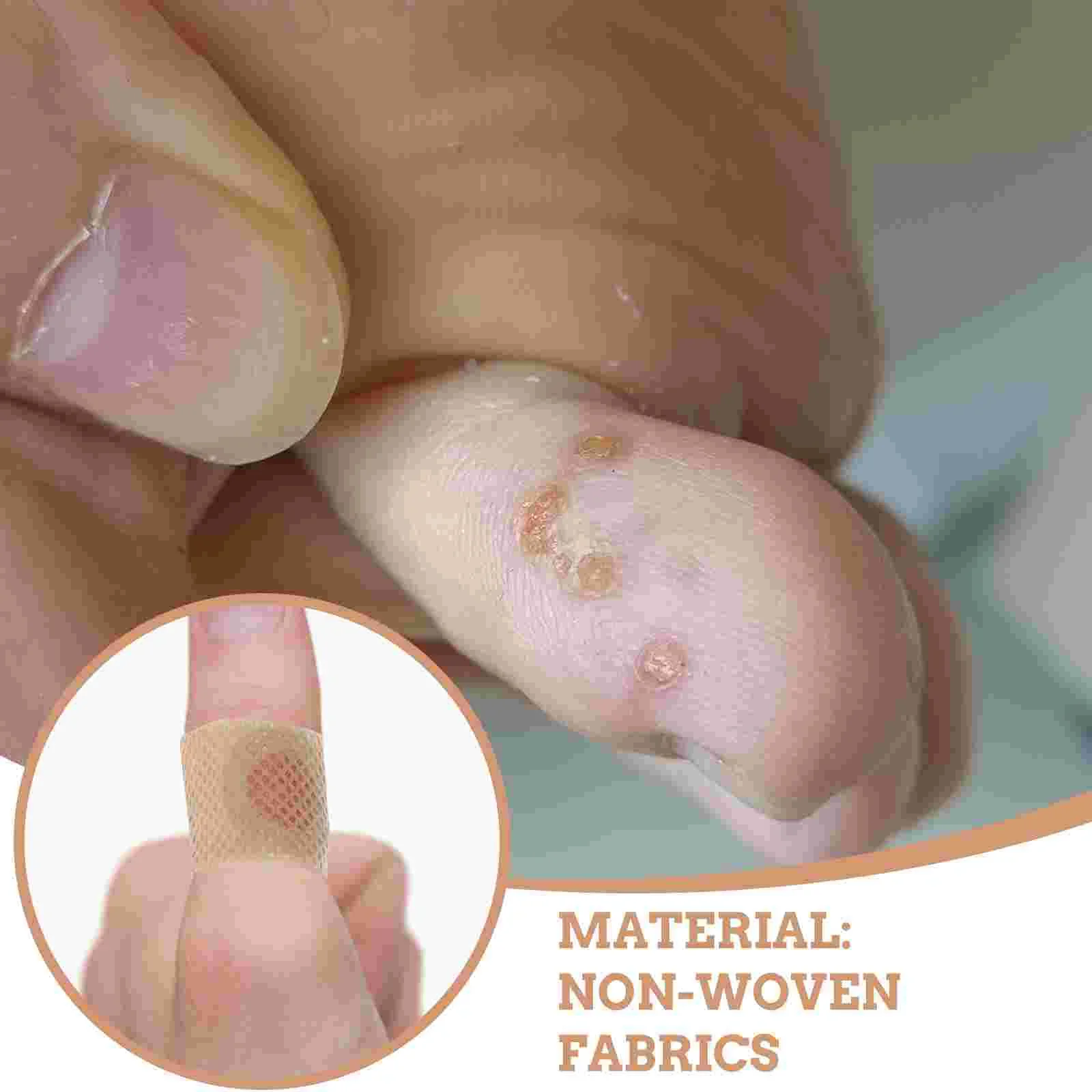 Adhesive Foot Pads 50 Pcs Corn Plaster Corn Pad Remover Thick Toe Pads Patch Callus Cushion Non-woven Fabric