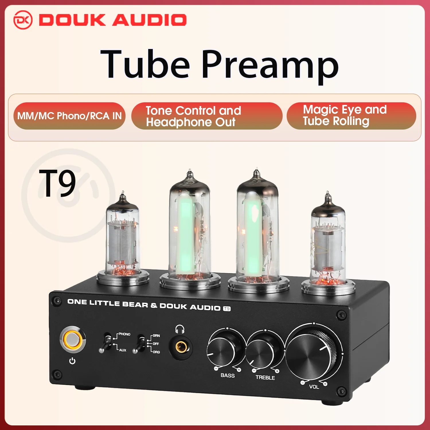 Mini Vacuum Tube Preamp Mm/MC Phono Stage Per - Foto 9