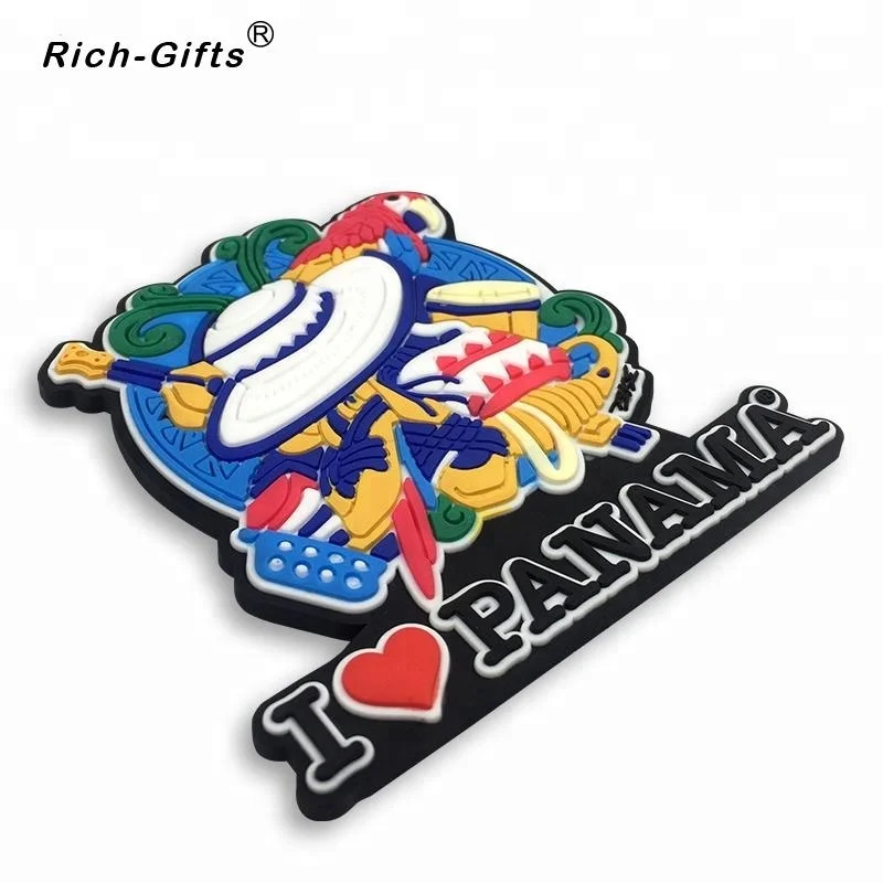 Customized Logo Soft Rubber Fridge Magnet, Panama, Customized