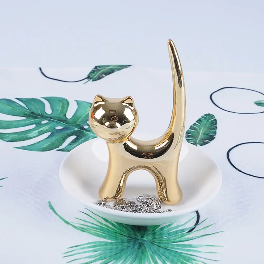 Trinket Dish Useful Engagement Rings Trinket Dish Eco-friendly Jewelry Earrings Bracelet Plate Wedding Decor