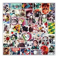 10/30/50Pcs Anime Tueur de Démons Kimetsu Pas Yaiba Figure Autocollants Graffiti Enfants Jouet Planche À Roulettes Téléphone Ordinateur Portable Bagages Autocollants 