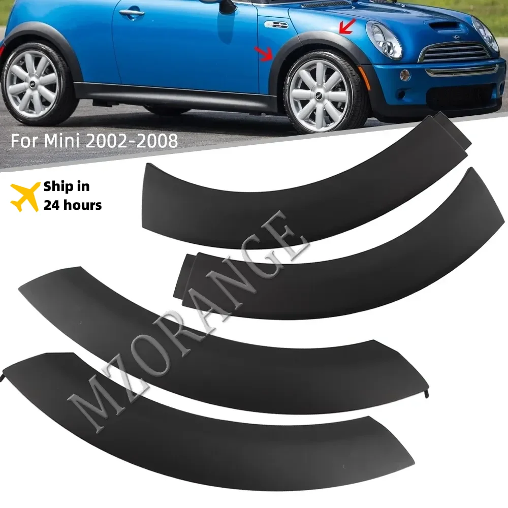 For BMW Mini Cooper R50 2002-2008 Wheel Arch Trim Eyebrow Upper Fender Rubber Cover Tool Car Fender Parts Exterior Accessories