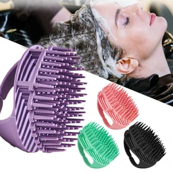 Hair Comb Shampoo Scrubber Washing Magic Demelant Brush Silicone Bristles Clean Hairbrush Scalp Massager Barber Hair Accessories