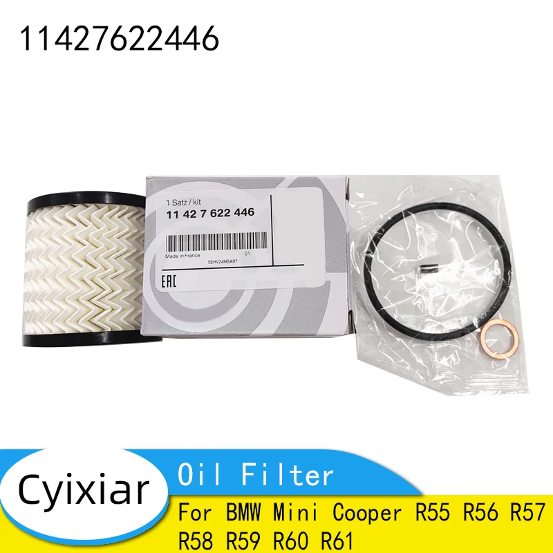 Engine Oil Filter with O-Ring For BMW Mini Cooper R55 R56 R57 R58 R59 R60 R61 11427622446 114276-22446