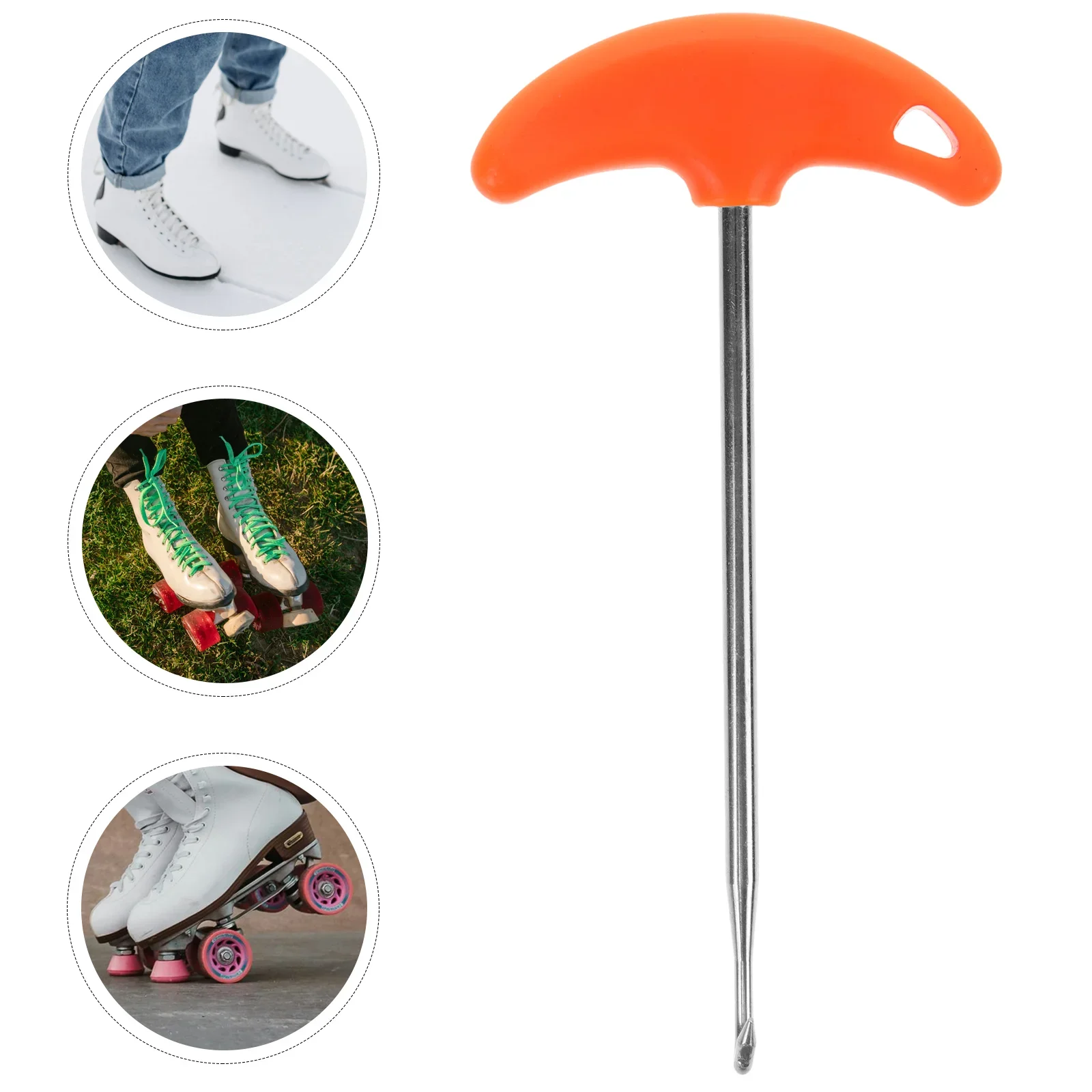 Shoe Lace Tightner Stainless Steel Plastic Hockey Skate Tightener Portable Pullers For Ice-Skates Figure-Skates