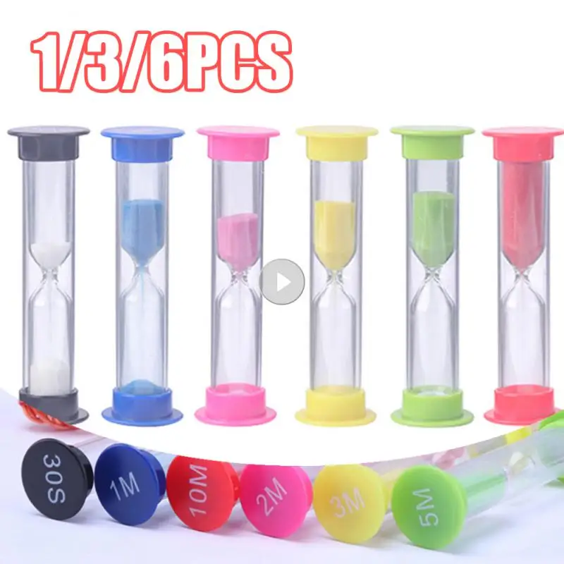0.5/1/2/3/5/10 Minute Colorful Hourglass Sandglass Sand Clock Timers Sand Shower Timer Tooth Brushing Timer Children Home Decors sand timer liquid hourglass timer colored hourglass