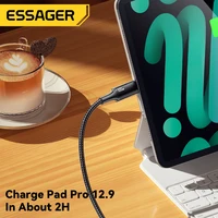 Essager PD 100W Type C to C Cable USB Type-C 5A Fast Charging Mobile Phone Cable For MacBook iPad Oneplus Xiaomi iPhone 15 Cable - Image 5