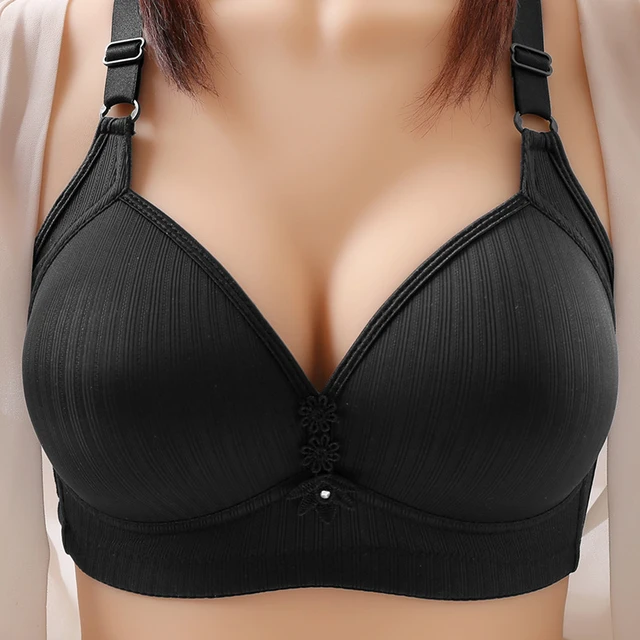 Female Plus Size 36-44 B/c Bra For Big Breasted Women Full Coverage Thin  Wire Free Back Closure Bralette Tops Woman Soft Bra - Bras - AliExpress