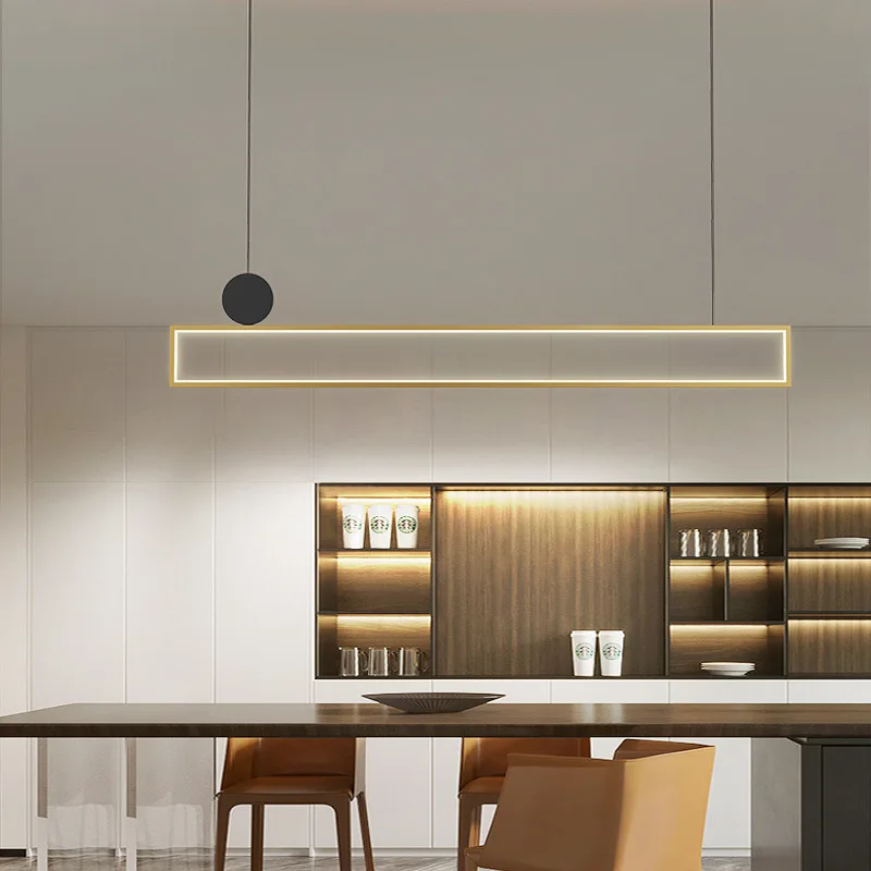 

LED Dimmable Ceiling Chandelier 2022 Modern Minimalist Hanging Chandelier Lighting Dining Table Room Home Decor Luminaire