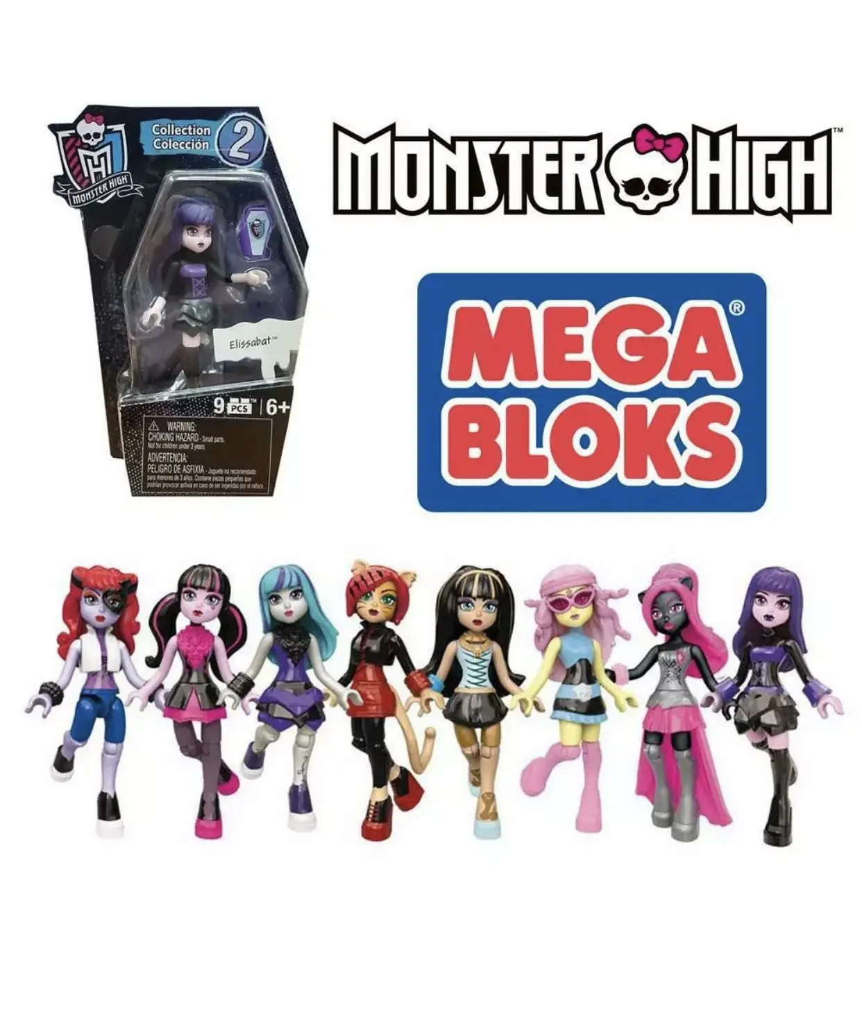 Mega Bloks Genuine Monster High School Girls Series Assemble Building  Blocks Anime Figure Model Puppets Bulk Collection Toys - Domino - AliExpress