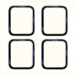 Complete Set of Full Coverage Curved Screen Protector Films for Smartwatch Durability (4PCS)