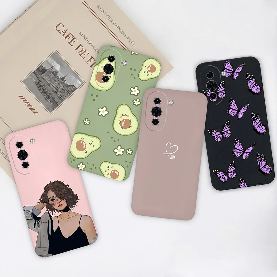 Luxury Matte Butterfly Fashion Girl Silicone Phone Case Cover