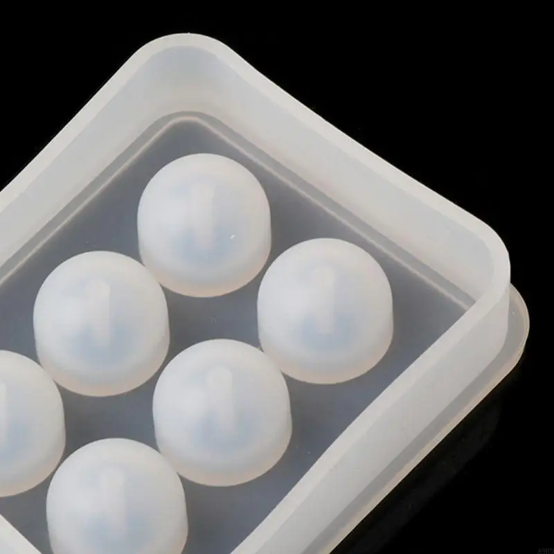 A9BD Silicone Pendant Mold for DIY Necklace Bracelet Jewelry Making Craft 6 Cavities
